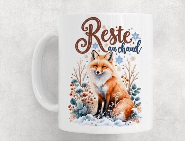 Mug hivernal en céramique – Tasse cocooning pour les pauses au chaud