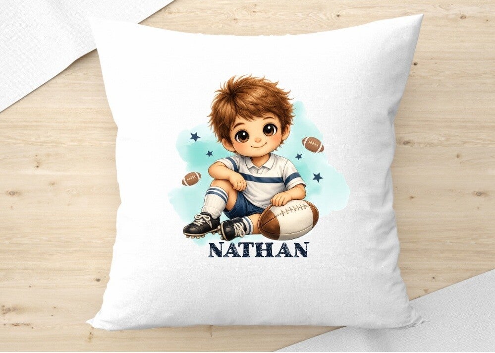 coussin "rugby" personnalisé
