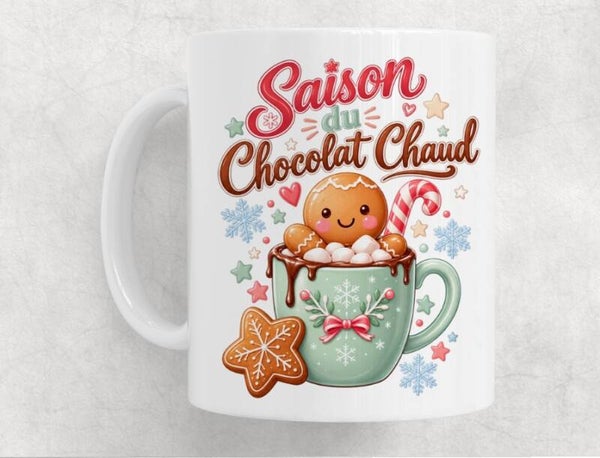 Mug hivernal en céramique – Tasse cocooning pour les pauses au chaud