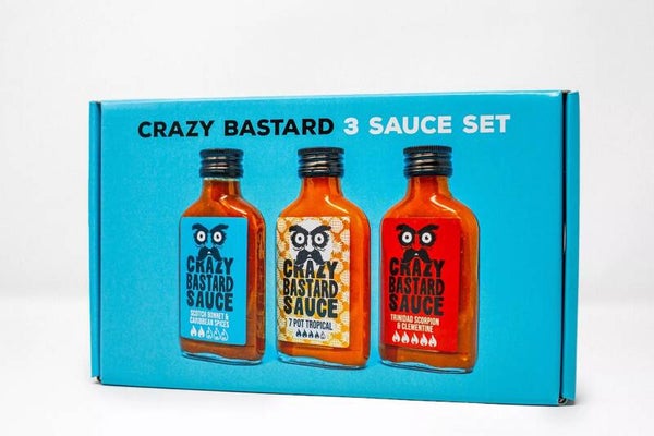 Sauce Piquante Crazy Bastard - Trinidad Scorpion & Clémentine (3x100ml)