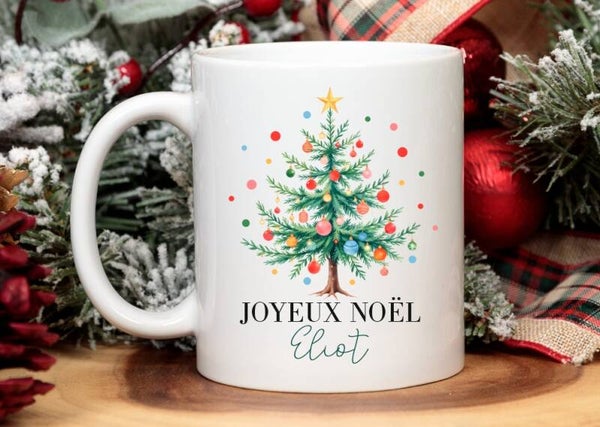 Mug de noël personnalisé