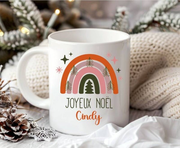 Mug de noël personnalisé "boho"