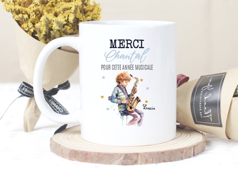 Mug personnalisé pour Professeur de Saxophone