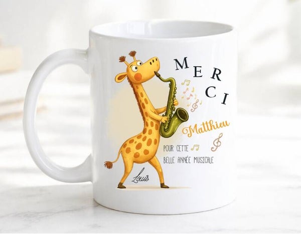 Mug Personnalisé "Merci" prof de musique