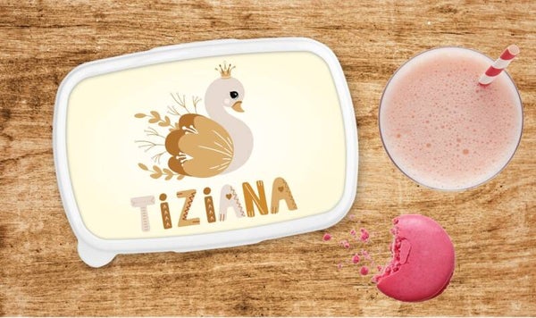 Boîte à goûter personnalisée "joli signe"