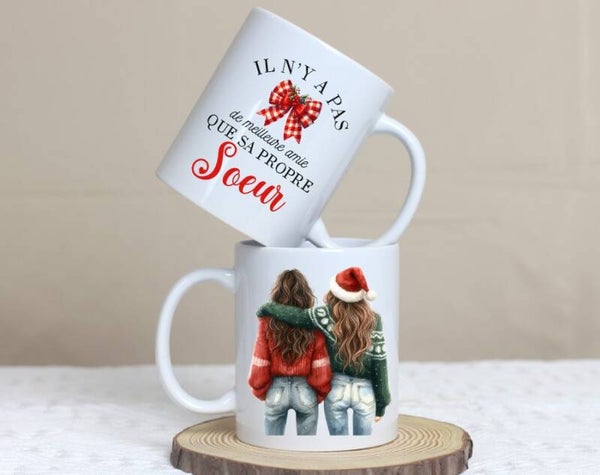 Mug de noël "Soeurs"