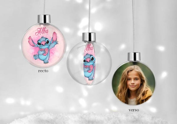 Boule de noël personnalisée