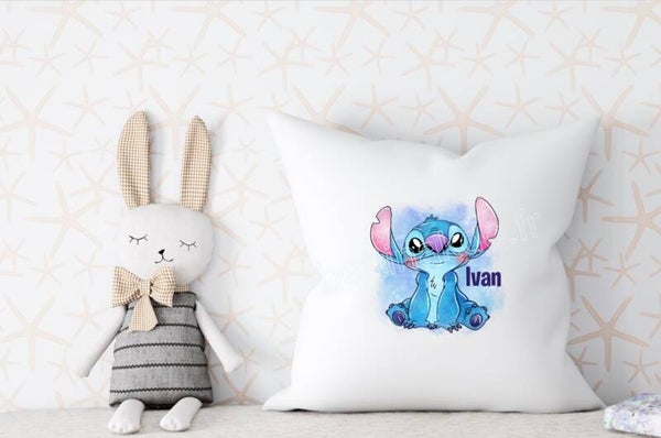 coussin personnalisé "Stitch"