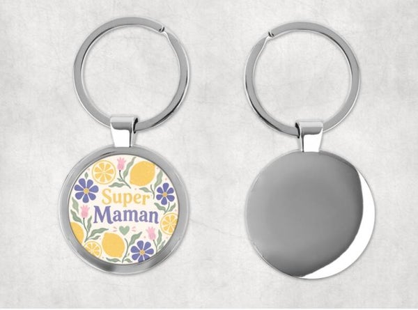 Porte-clés "Super Maman"