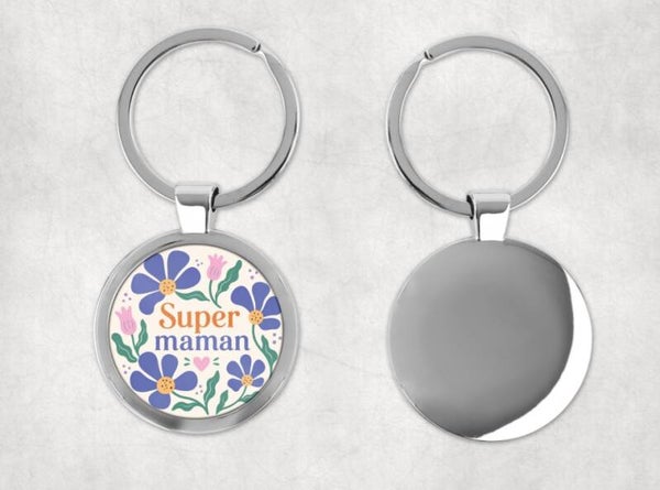 Porte-clés "Super Maman"
