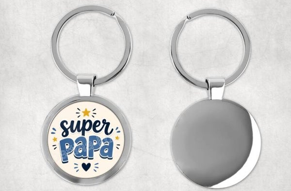 Porte-clés "Super papa"