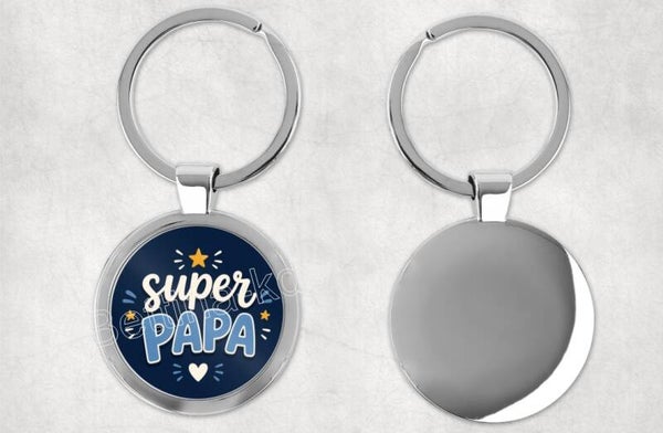 Porte-clés "Super papa"