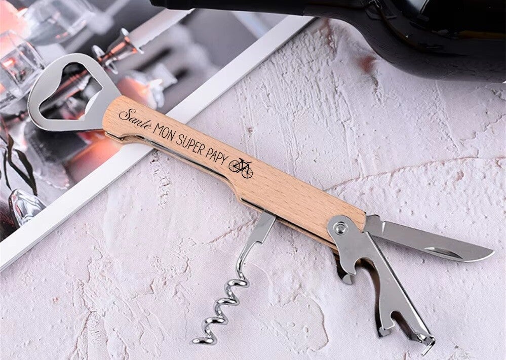 Ouvre bouteille, Santé mon super papy (ou autre)