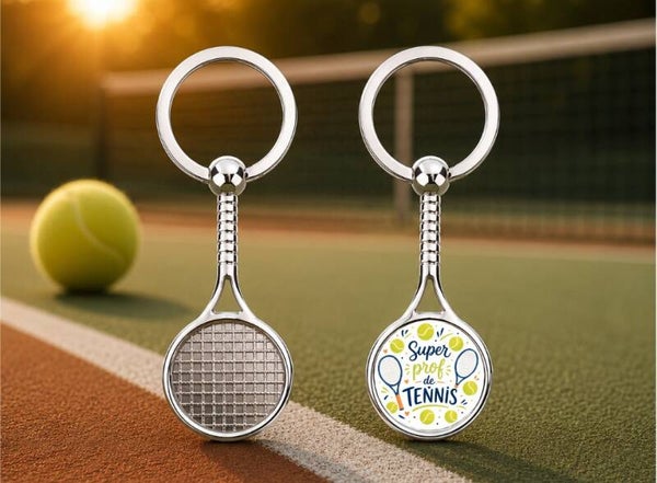 Porte-clés "Super prof de tennis"