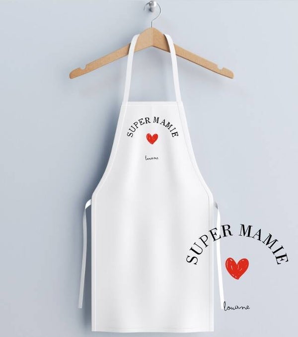 TABLIER DE CUISINE "SUPER MAMIE"