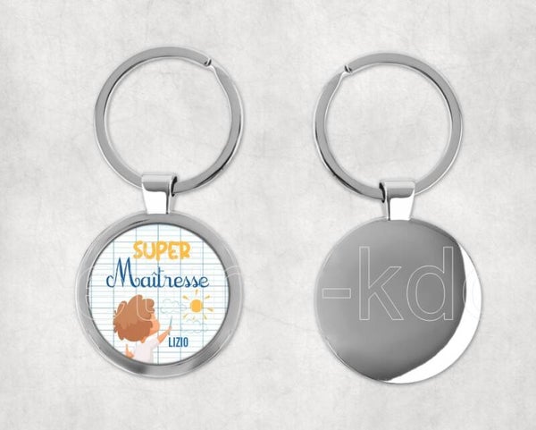 Porte-clés "Merci maîtresse" personnalisé