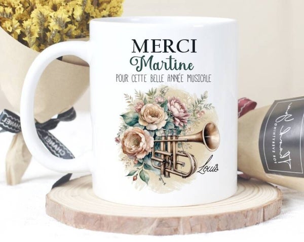 Mug personnalisé pour Professeur de trompette