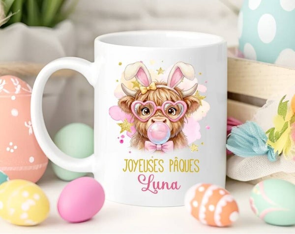 Mug personnalisé, spécial pâques (céramique pour plastique)
