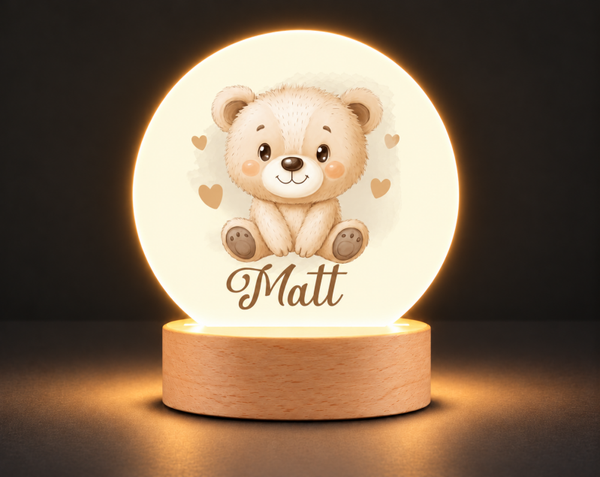 Lampe veilleuse personnalisée OURSON