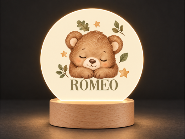 Lampe veilleuse personnalisée OURSON