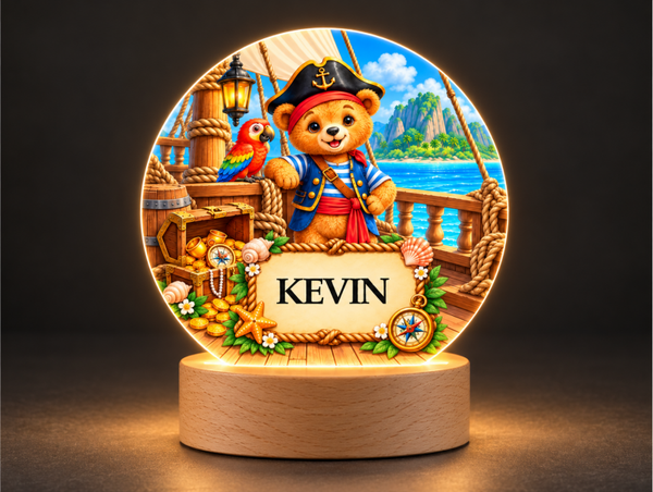Lampe veilleuse personnalisée PIRATE