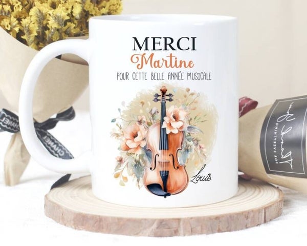 Mug personnalisé pour Professeur de violon