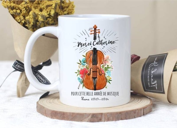 Mug Personnalisé "Mélodie du Violon"