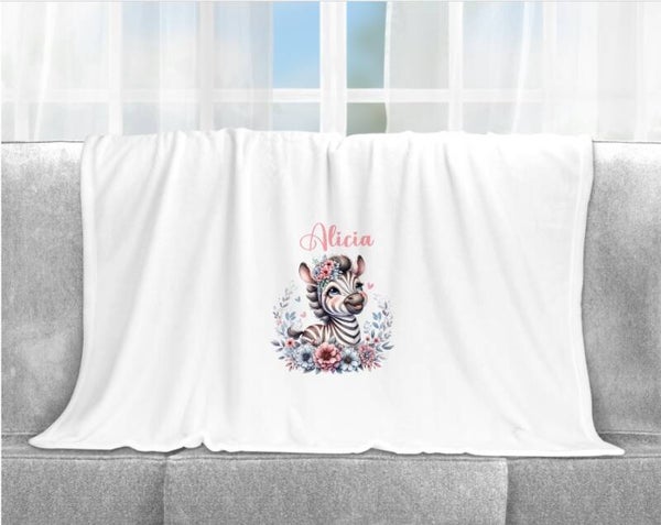 Plaid personnalisé "zèbre"