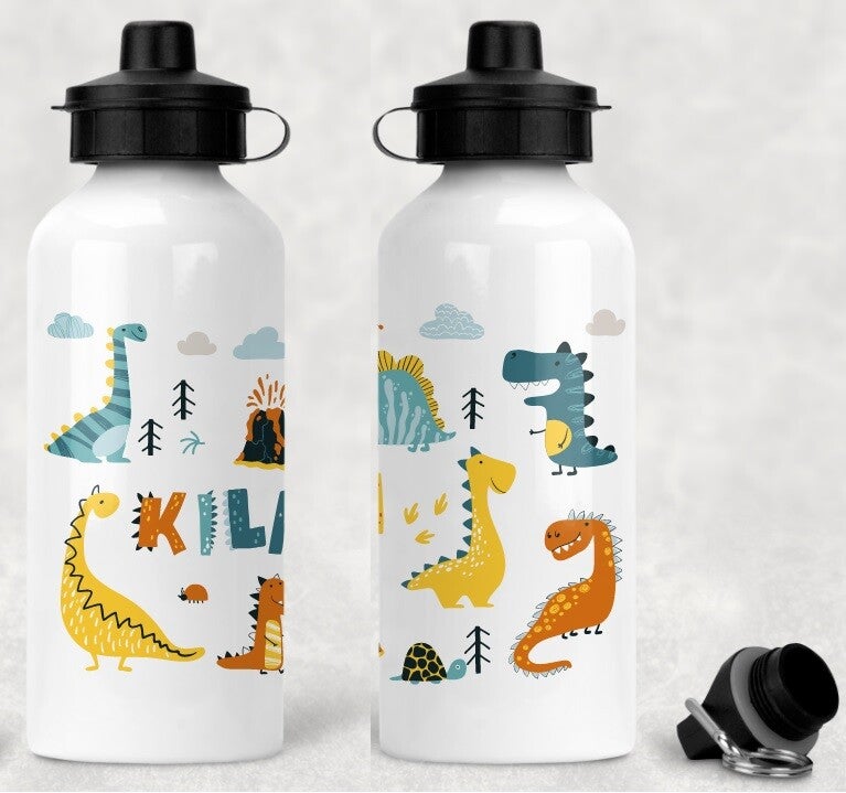 Gourde personnalisée "dino"