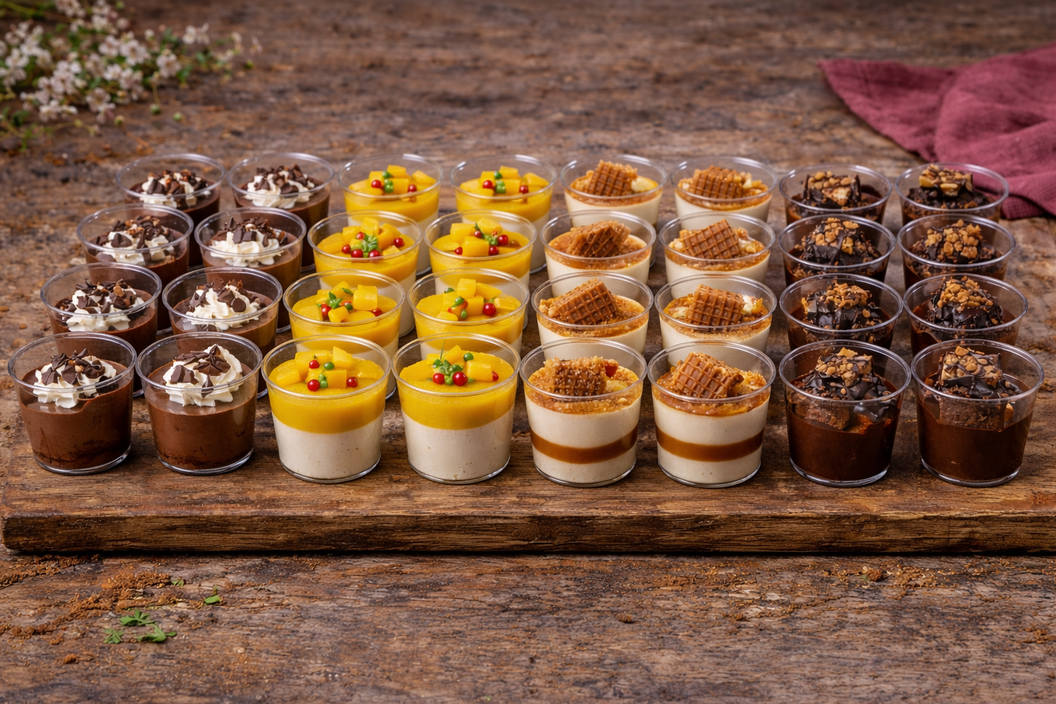 Dessertglaasjes – 4 smaken