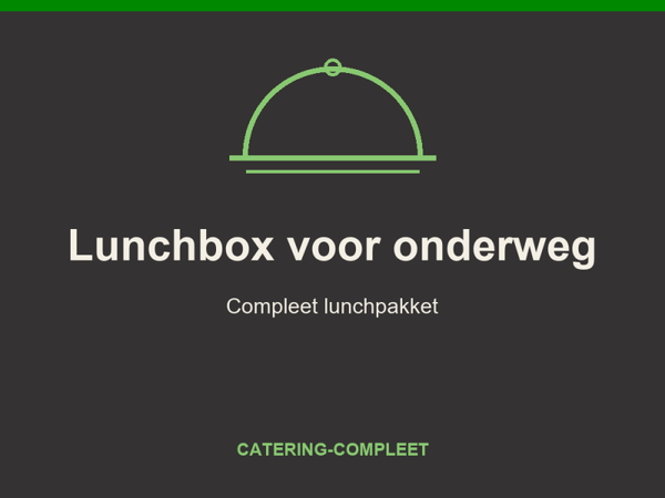 Lunchbox voor onderweg — per persoon