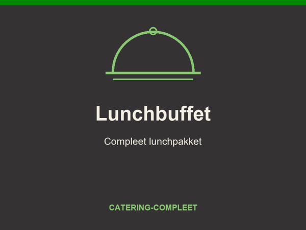 Lunchbuffet — per persoon