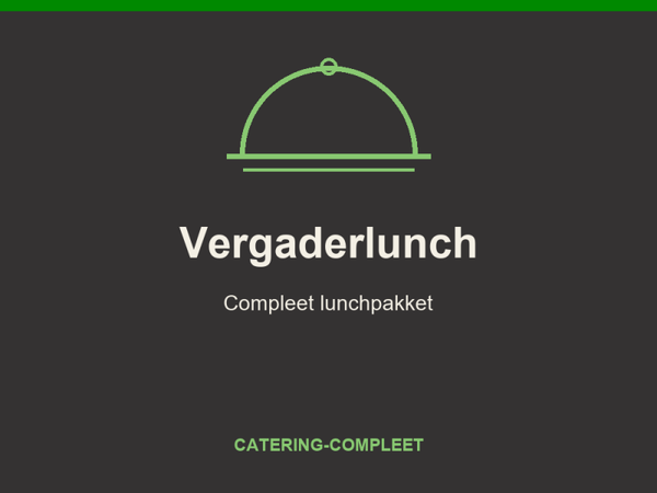Vergaderlunch — per persoon
