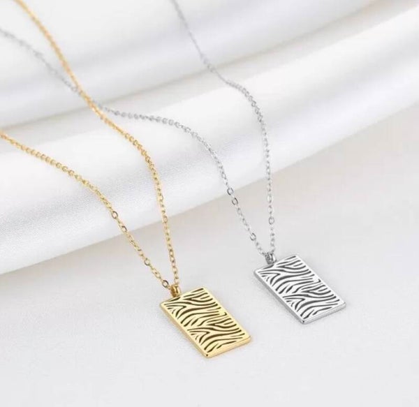 Ketting met zebra motief