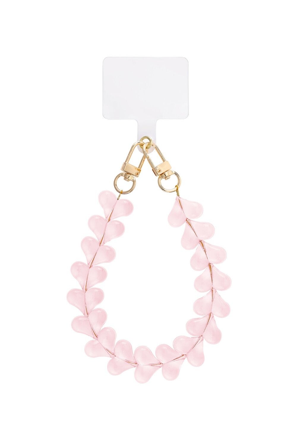 telefoonsnoer Hartjes roze