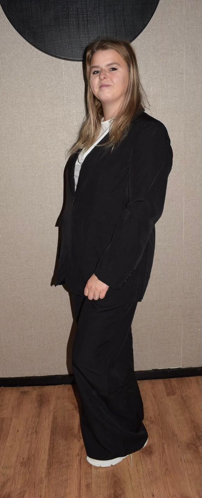 Estee Brown Two Piece set Blazer & Wide leg Pants