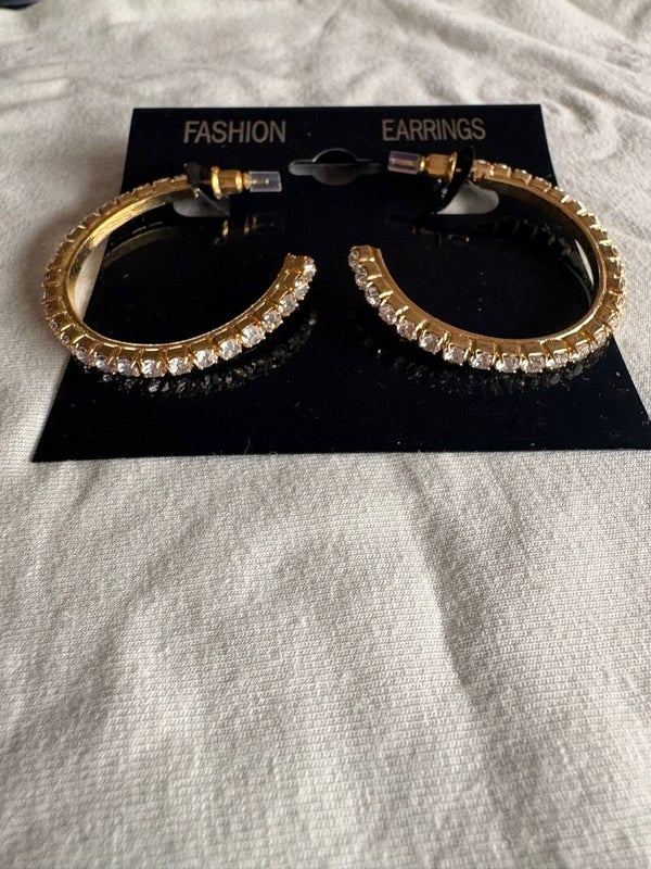 oorbellen goud steentjes