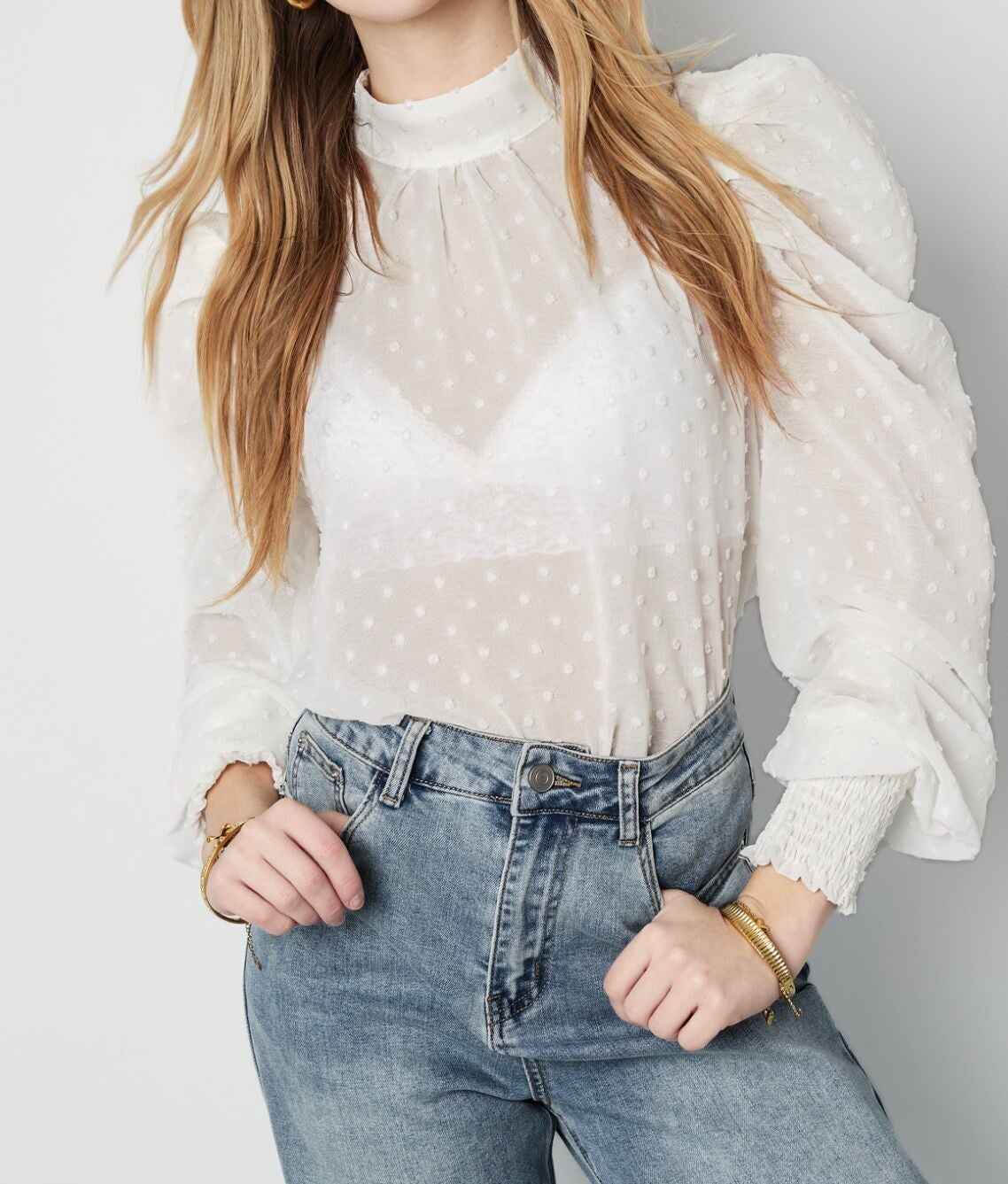 Gimme Blouse met bolletjes