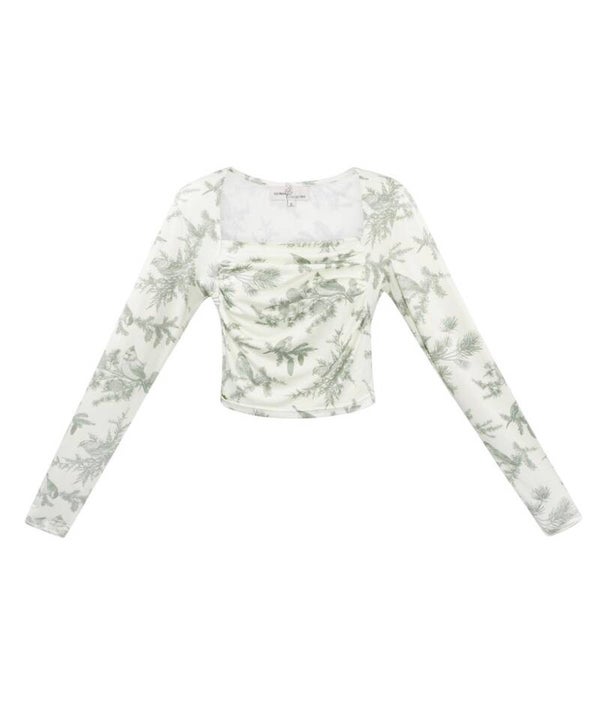 Crop top bloemenprint