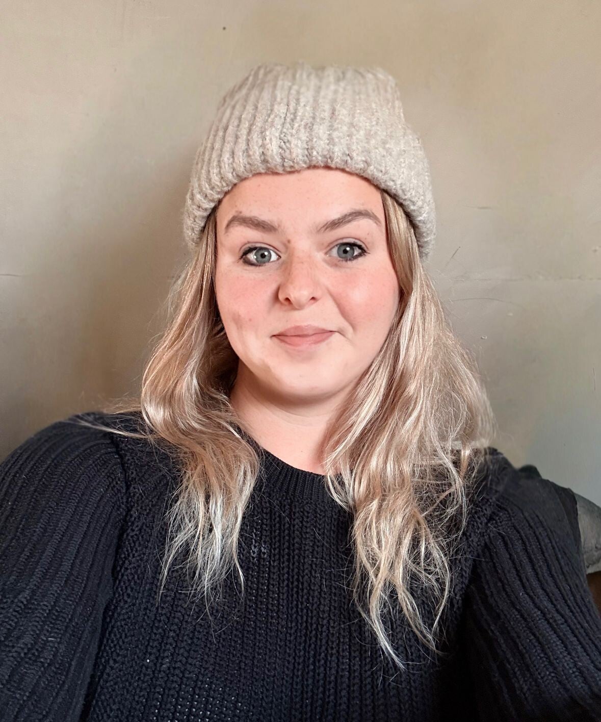 Beanie  Beige/ bruin