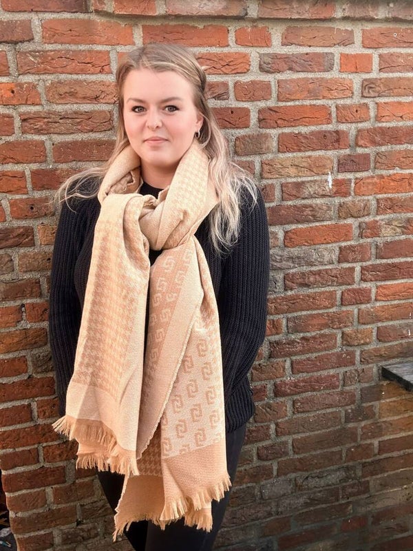 sjaal beige/ taupe