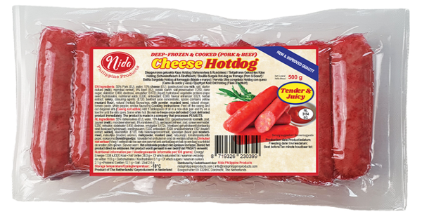 Nida | Hotdog Regular Size - Cheese 500g