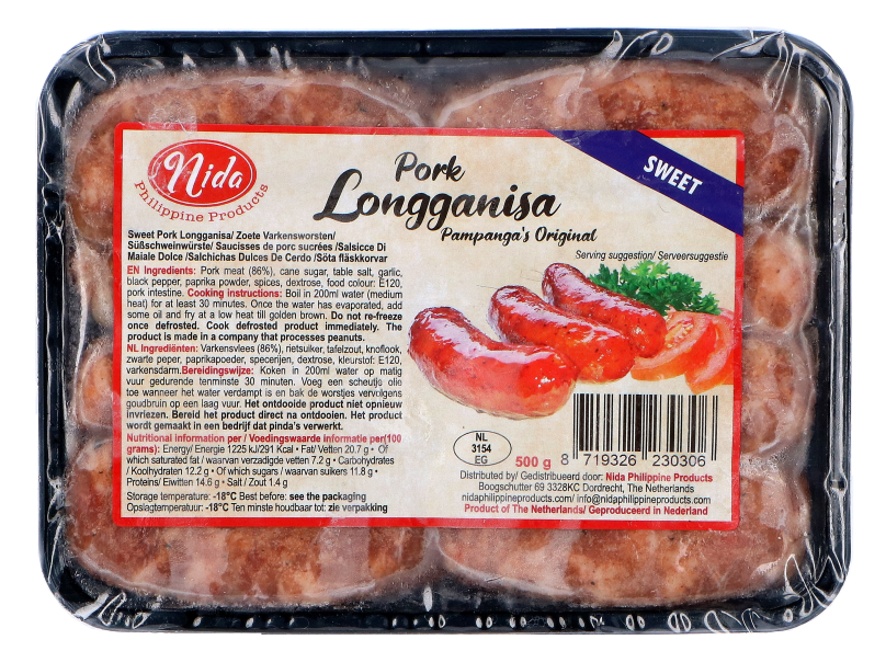 Nida | Longganisa Pork - Sweet 500g