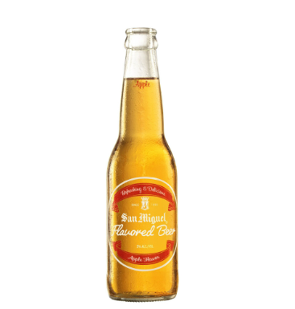 San Miguel Flavored Beer Apple Bottle 330ml