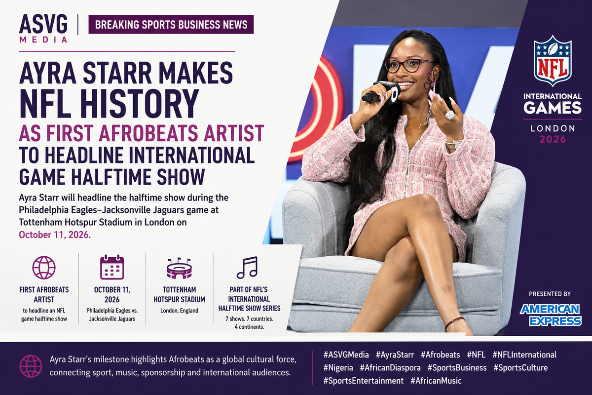 Ayra Starr Makes NFL History as First African Artist to Headline Halftime Show in London