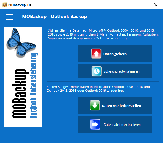 MOBackup - Outlook Backup Firmen-Lizenz