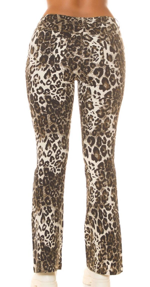 Damen Jeans im Leo Look