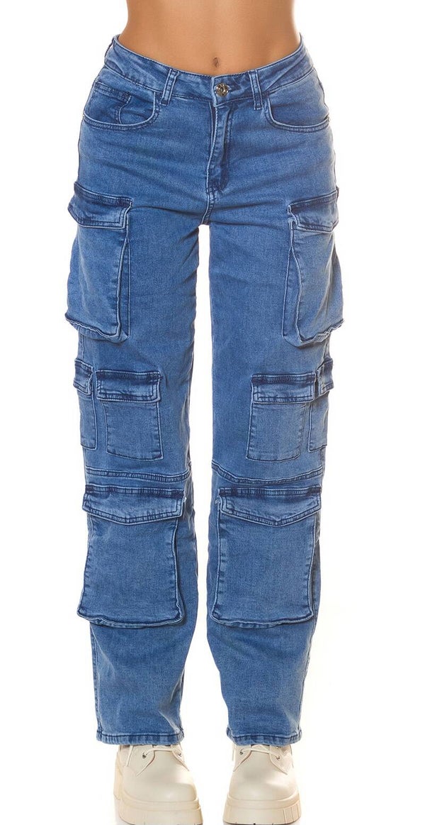 Damen Cargo Jeans
