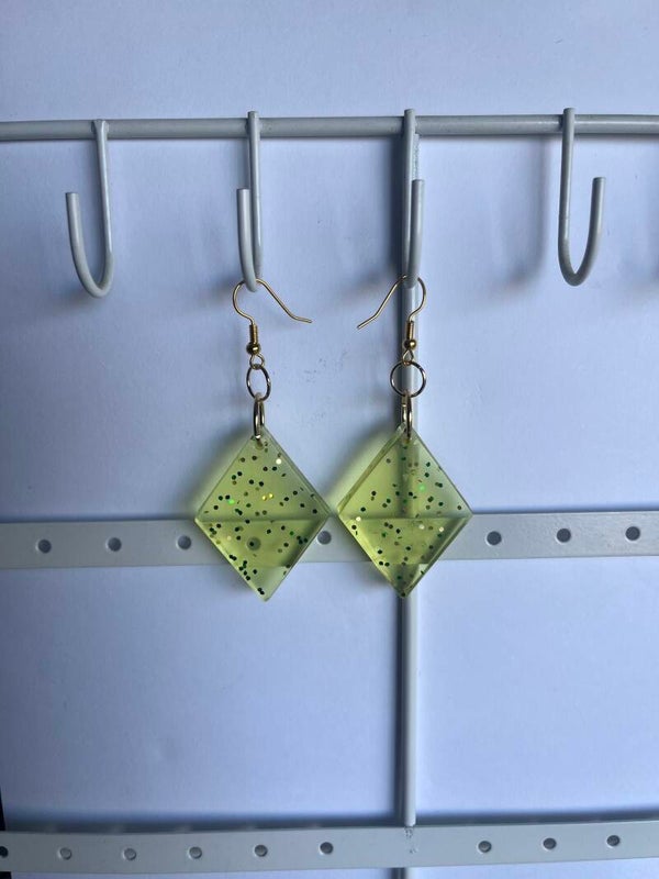 Boucles d’oreilles losange
