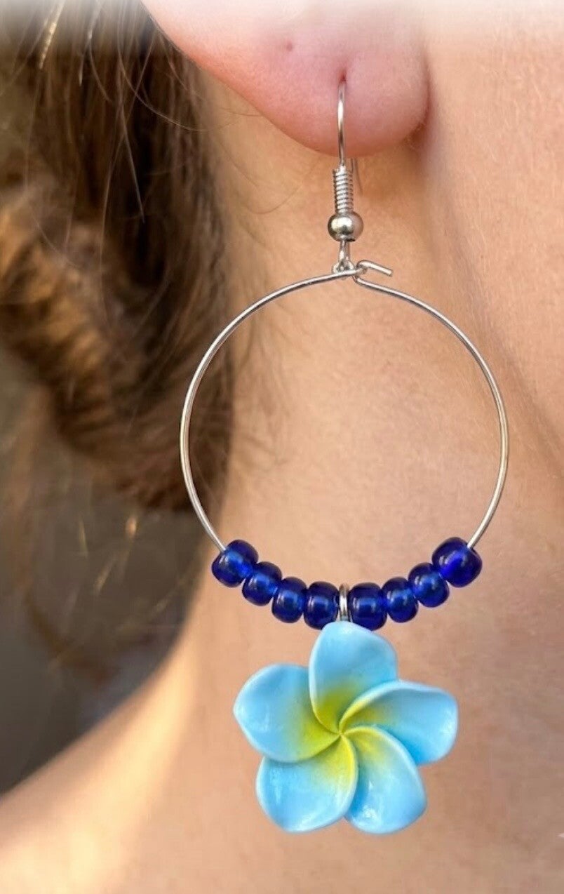 Créole fleur bleue